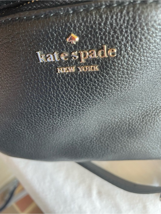 Kate Spade Black Pebbled Leather Mini Backpack Gold Zip Bag Purse
